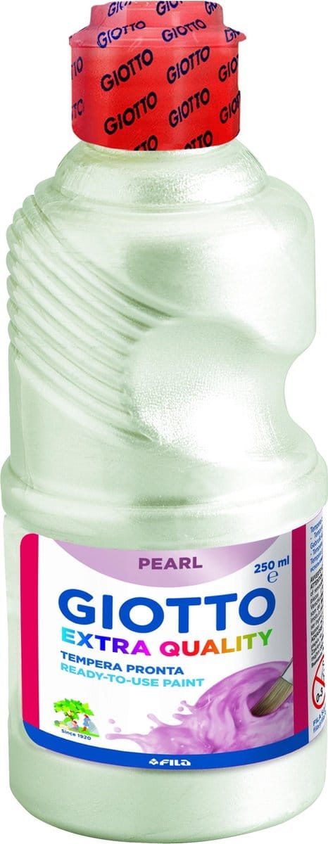 Giotto Extra Quality Plakkaatverf Wit Parelmoer - 250ml