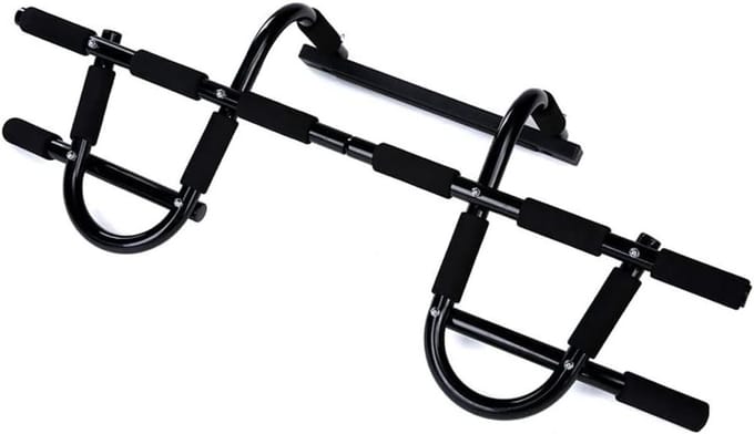 Pull-Up Bar - Chin-up Bar - Kracht Training - Robuuste Constructie - Voor Muren - Zwart