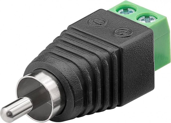 Schroefbare Mono Tulp (m) Connector - Zwart