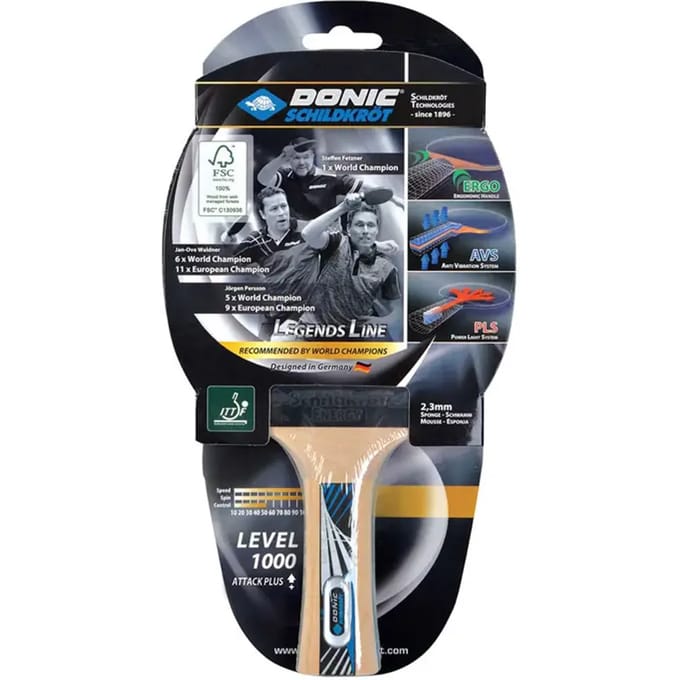 Schildkröt tafeltennisbat Legends 1000 FSC premium kwaliteit.