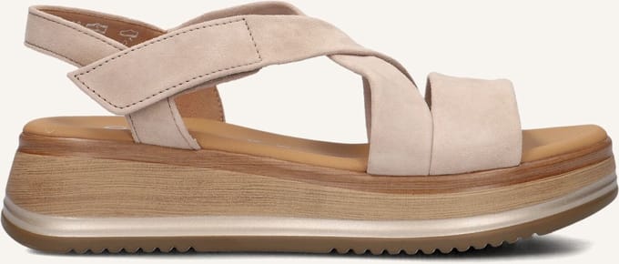 Gabor 746 Sandalen - Met Sleehak - Dames - Beige - Maat 38,5