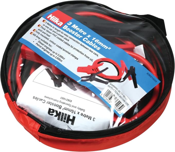 Startkabels - Boosterkabels - Accu Starten - 400 Amp - 3 meter - Zwart