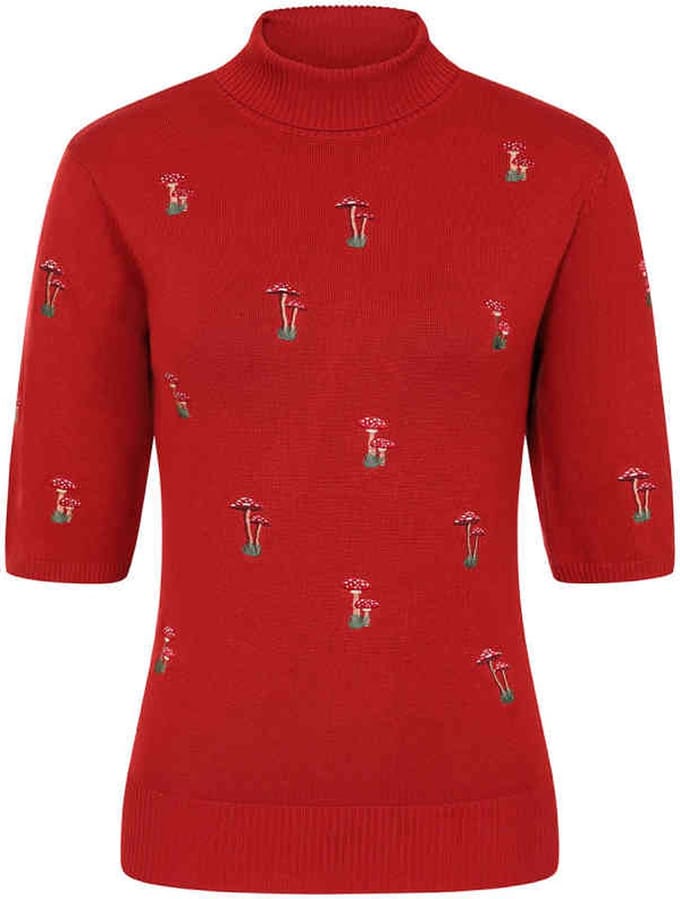 Banned - Mushroom Dreams Gebreide trui - M - Rood