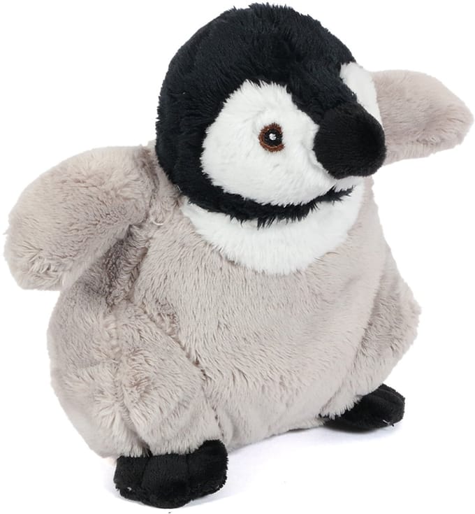 PIA Soft Toys - Pluche Knuffeldier - Pinguïn - grijs - 15 cm