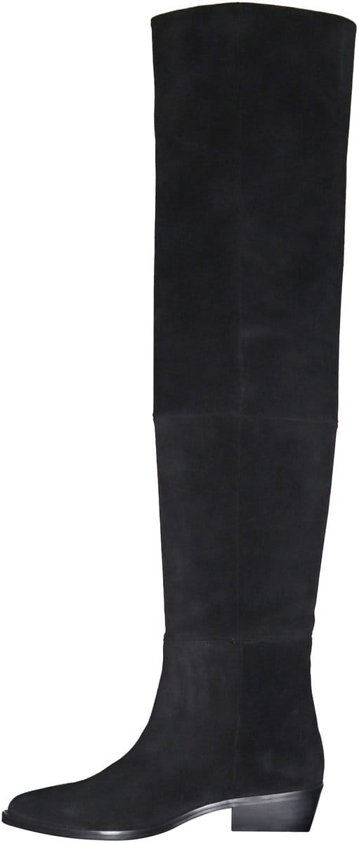 Toral - zwarte suede knielaarzen - maat 36