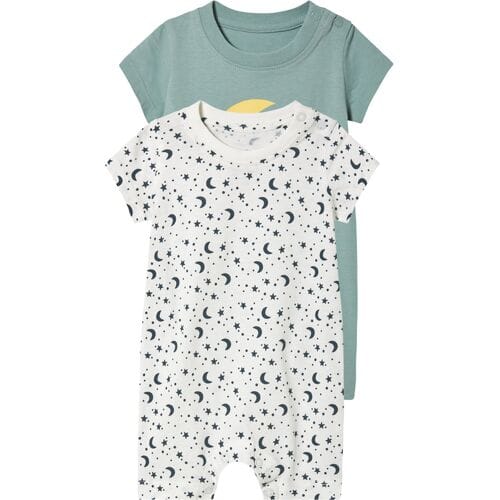 LUPILU 2 baby pyjama's (Groen, 50/56)