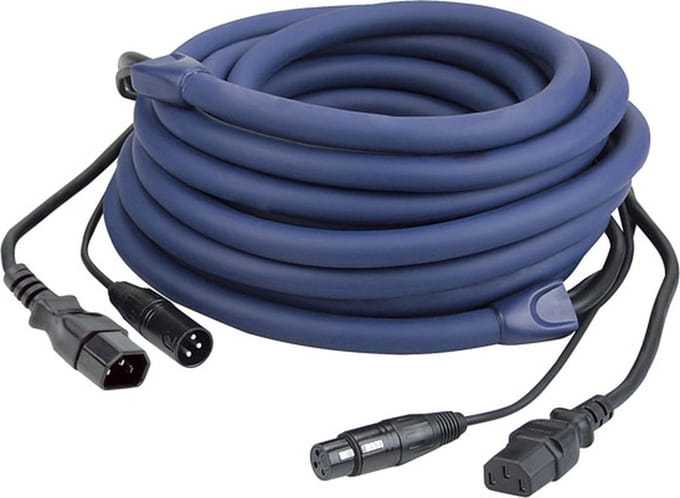 DAP Audio IEC verlengkabel + DMX kabel, 10 meter