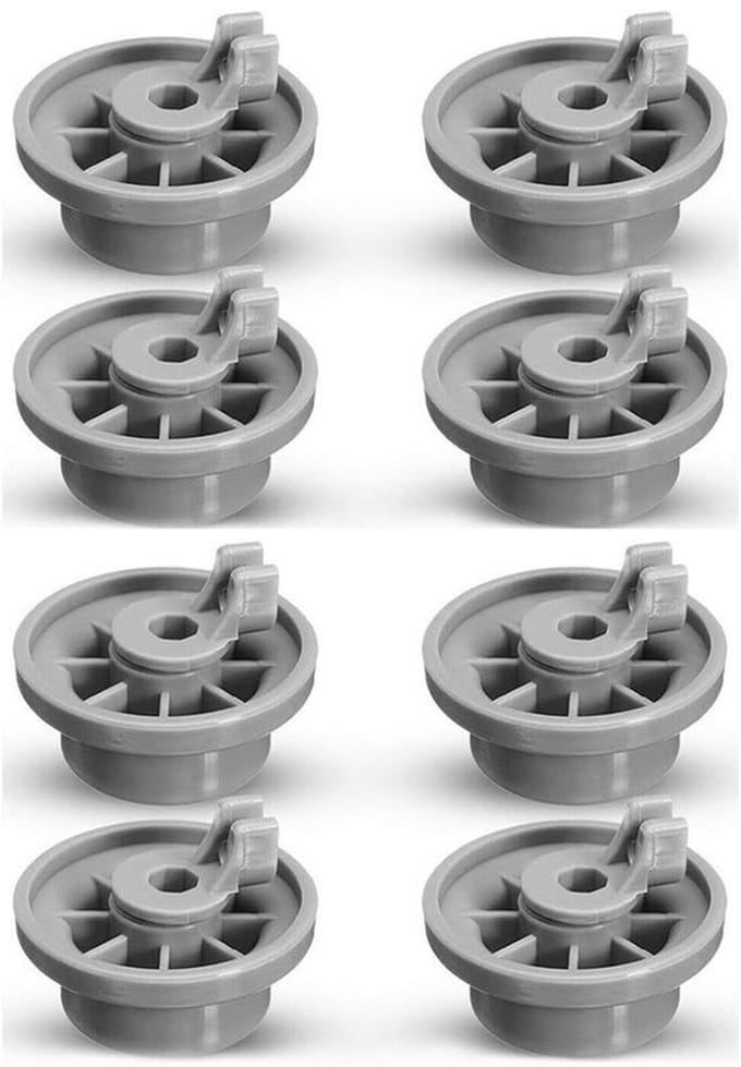 VT Goods - Vaatwasser Onderste Rack Wiel Clips - 8 Stuks Vervanging