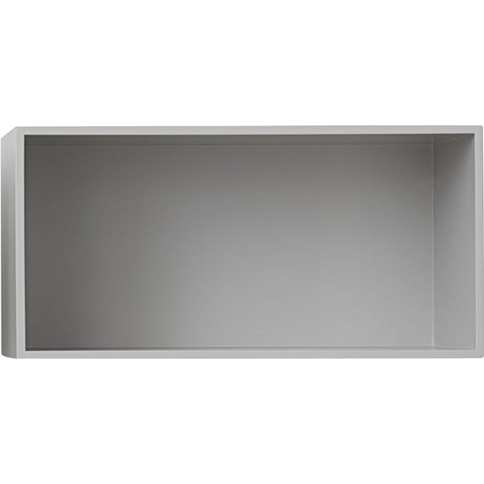 Muuto - Mini Stacked 2.0 met Achterwand - groß - lichtgrijs - 4 - 6 Wochen