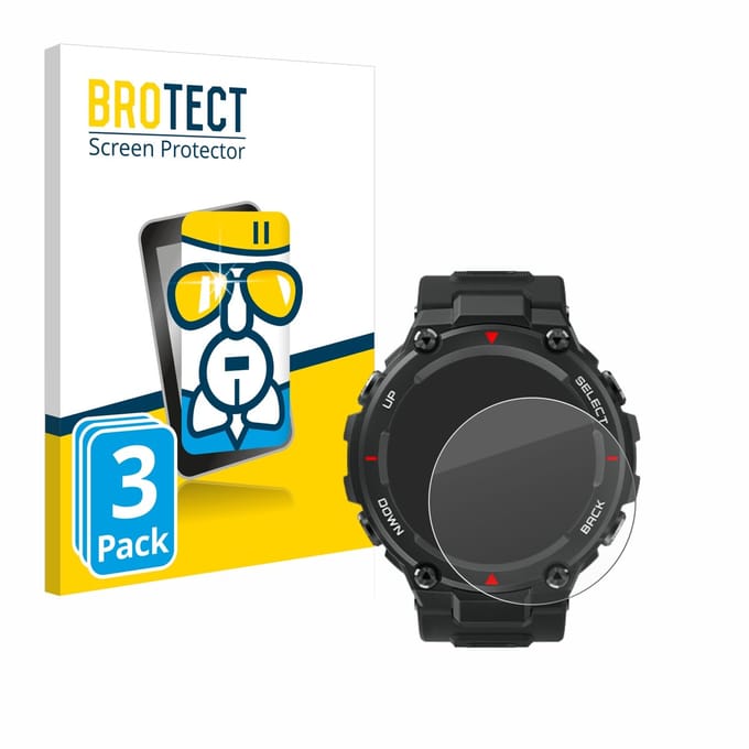Screenprotector 3 Stuks voor Huami Amazfit T-Rex Beschermglas transparant