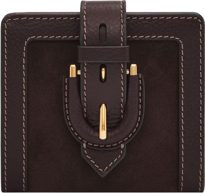 FOSSIL Portemonnee Harwell Small Tab Bifold Mink Donkerbruin