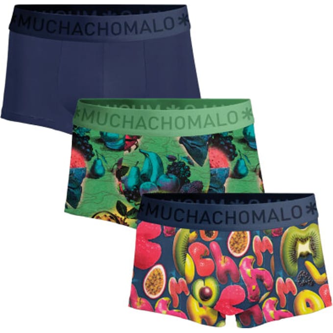 Muchachomalo Heren 3-pack trunks weird fruit