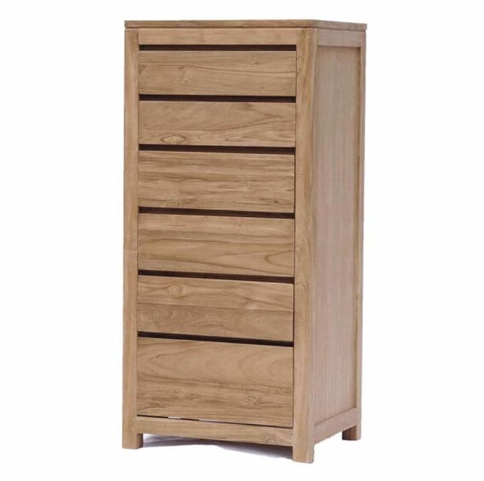 Tower Living Ladekast Corona teakhout 60x46x130 cm