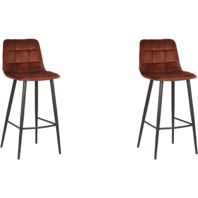 LABEL51 - Barstoel Jelt - Rust - 48x45x107cm - Set van 2