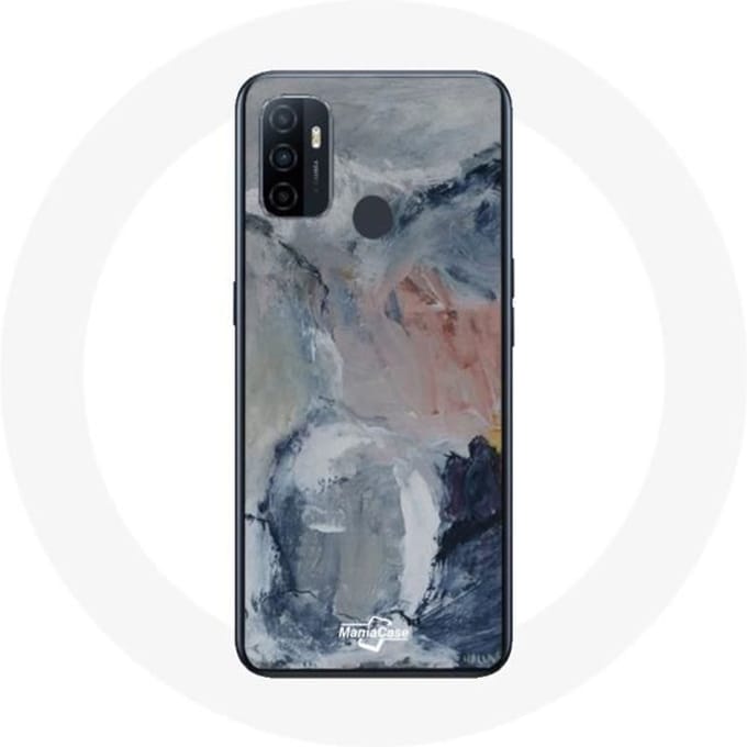 Oppo A53 hoesje Grijze abstracte textuurachtergrond grijs