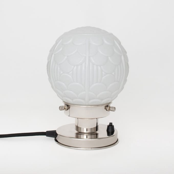 Tafellamp Arcade 20's Nikkel - Art Deco Trade
