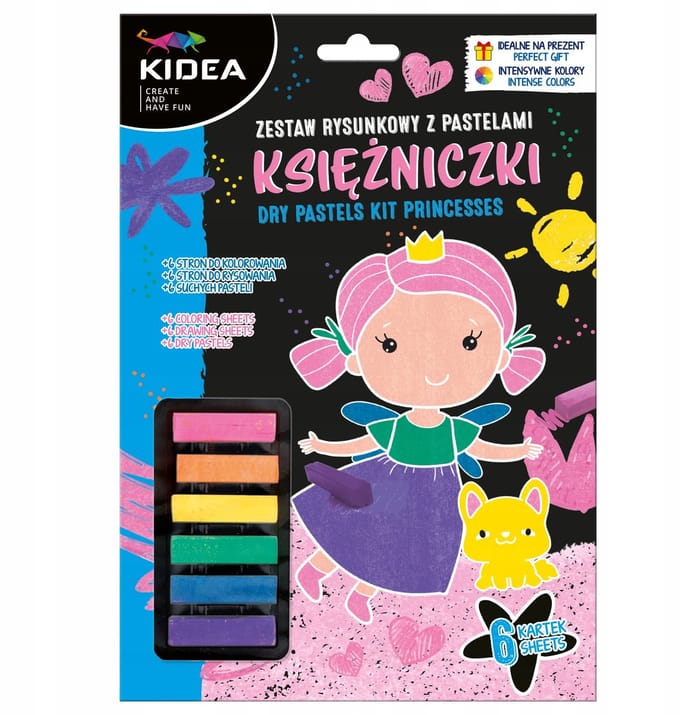 KIDEA Pastel Teken Set - Creatieve Knutselkit voor Meisjes