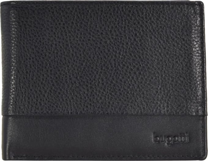 bugatti Portemonnee Atlanta Flap Wallet Black Zwart