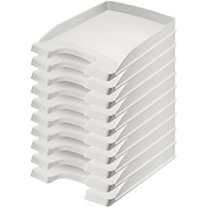 LEITZ® brievenbakPlus 5237, A4, 10 stuks, grijs