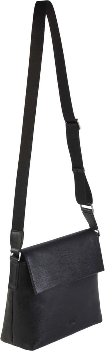JOST Leren Schoudertas Vika Shoulder Bag Black Zwart