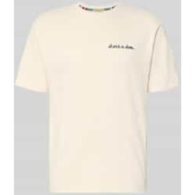 T-shirt met labelstitching