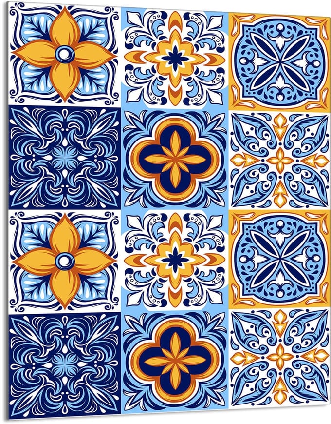 TMK ArtDeko Serie - Snijplank - 40x52 cm - Glas - Mozaïek Design