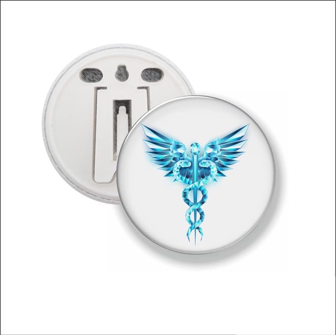 Button Met Clip - Zorg
