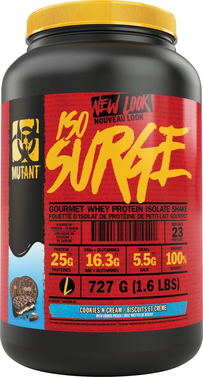Mutant Mutant Hardcore Iso (1.6lbs) Cookies & Cream - Eiwitten - Wei-eiwit isolaat