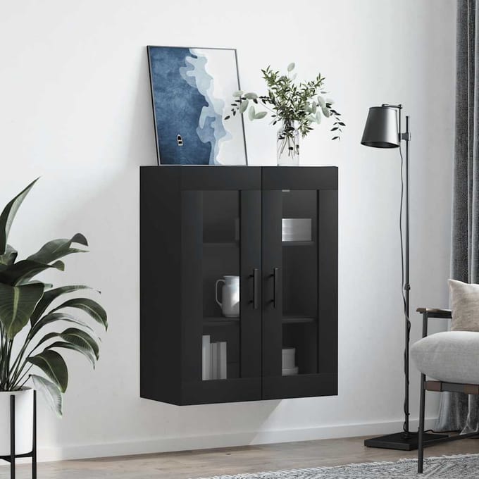 vidaXL - Bovenkast - 69,5x34x90 - cm - zwart