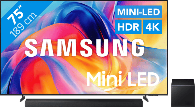 Samsung Mini-led 75" M73H (2026) + Samsung HW-QS700F (2025)