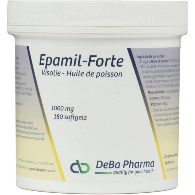 DeBa Pharma Epamil-Forte Visolie 180 Capsules