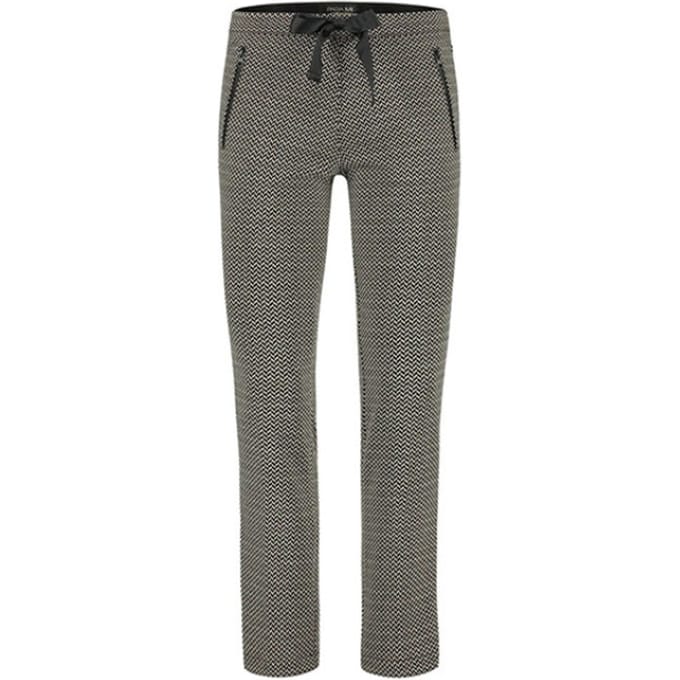 Para Mi broek Kim knitted jacquards - Herringbone black
