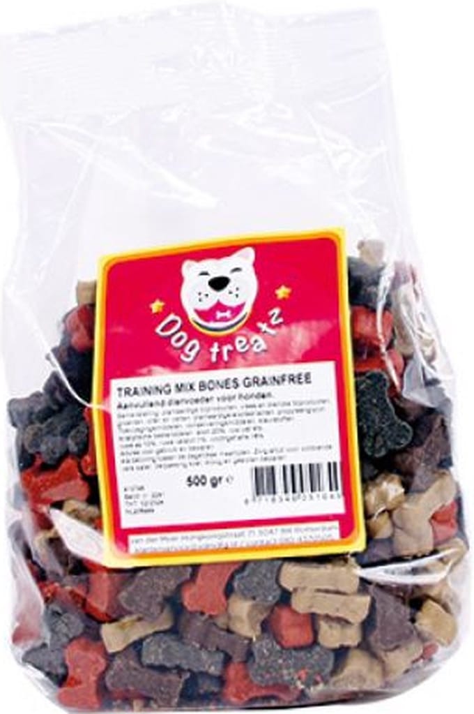Dog Treatz - Graanvrije Trainingsbotjes Mix Hondensnack 500 Gram