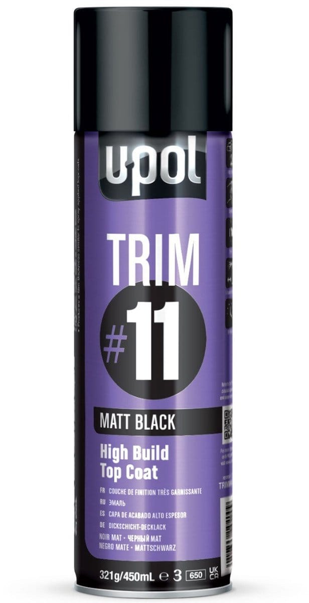 U-POL #11 Mat Zwart spuitbus 450ml