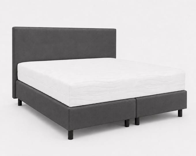 Opberg Boxspring Savelle - 140x200 Compleet - Antraciet - Luxe Living Home