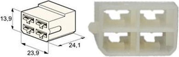 conn.   4-pin for 6 35 MM term.  25 stuks. 25x017.121-3