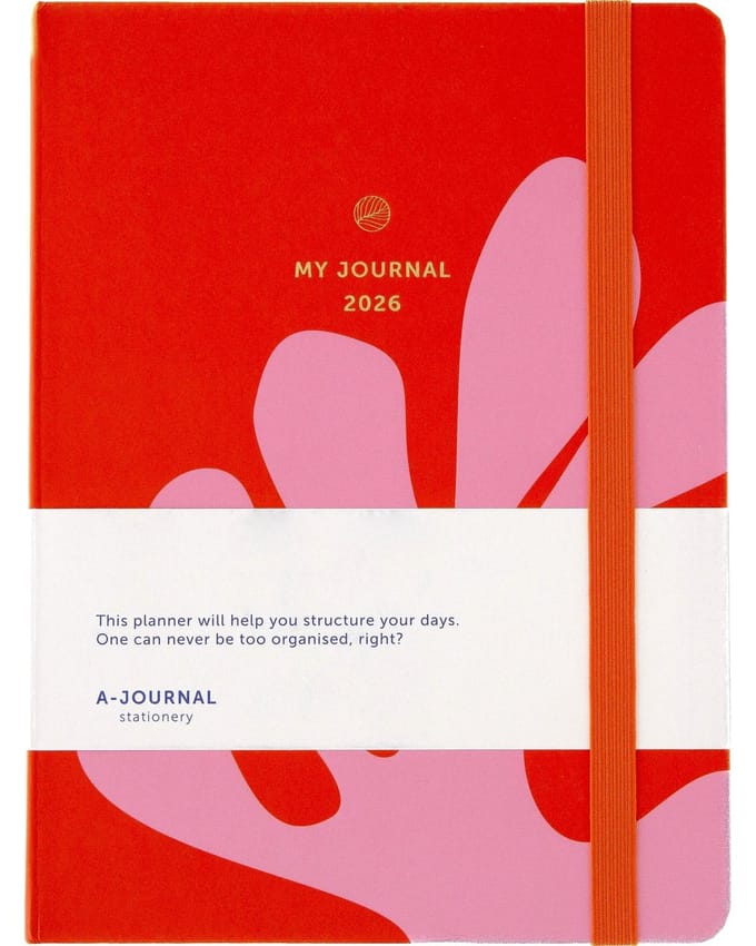 My Journal - Agenda 2026 - A5 - 1 week op 2 pagina's - Roze