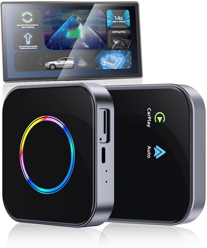 Draadloze Auto Adapter - Carplay AI Box - Auto Entertainment - Ingebouwde 4G LTE