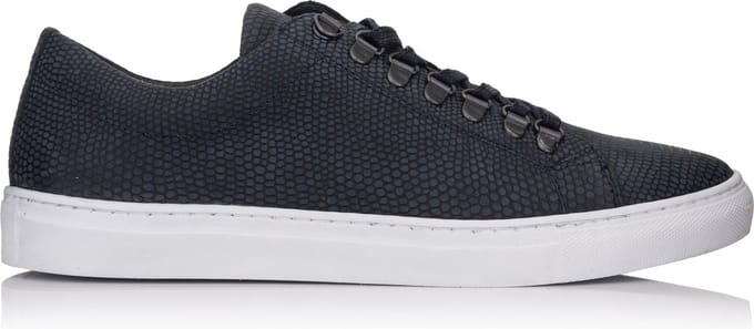 Omnio velo eco sneakers heren blauw embossed leer