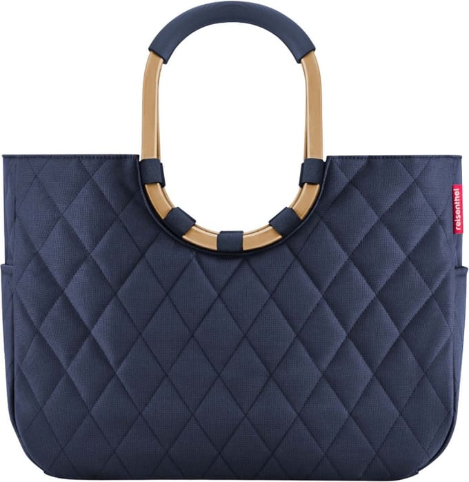 Reisenthel Loopshopper L Shopper - 25L - Rhombus Midnight Gold Frame Blauw