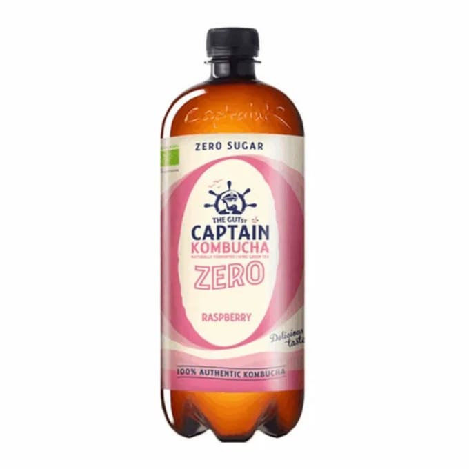 The Gutsy Captain Kombucha Zero Raspberry BIO (1000 ml)