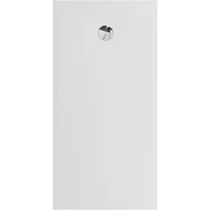 Allibert - Douchebak - Karbon 160 X 80 Cm - Polybeton - Wit