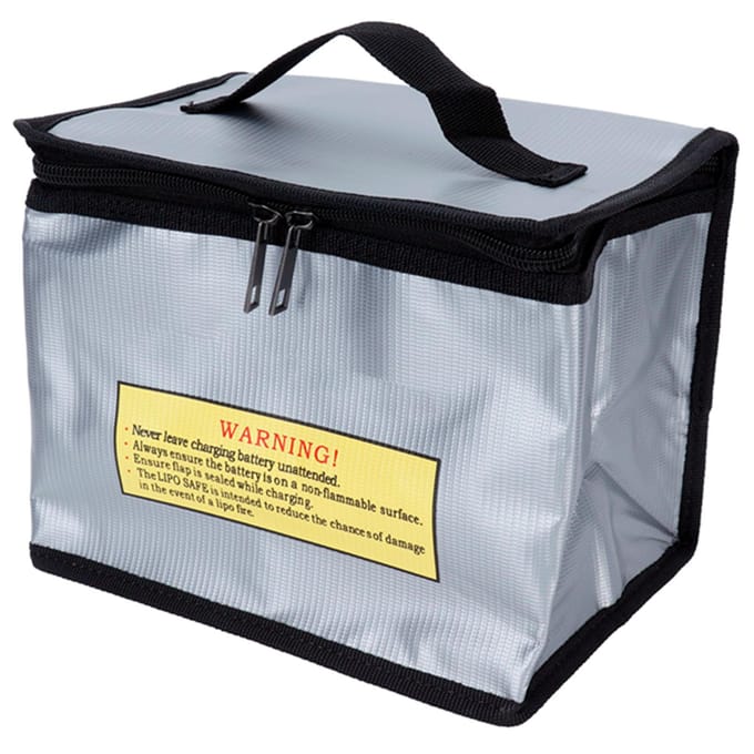 Lipo Batterij Veilige Tas Pouch Draagbare Brandwerende Explosiebestendige Tas voor Batterijbeschermer black