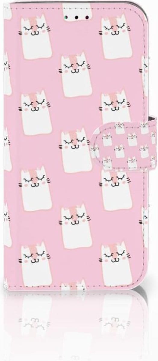 Samsung Galaxy A40 Telefoonhoesje met Pasjes Sleeping Cats