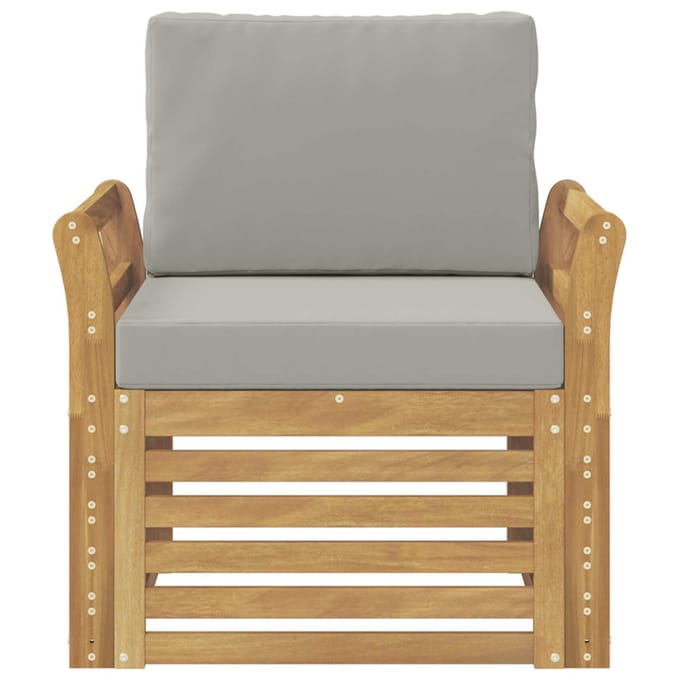 vidaXL - Buiten - bank - set - Polyester - Wit