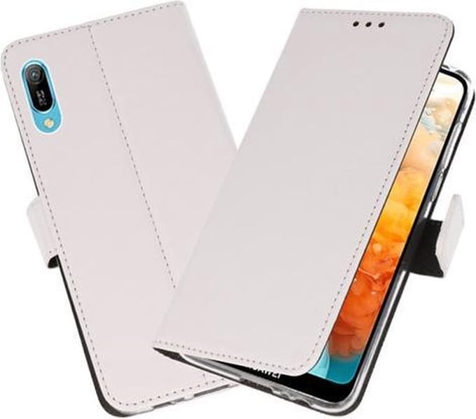 Bestcases Pasjeshouder Telefoonhoesje Huawei Y6 Pro 2019 - Wit
