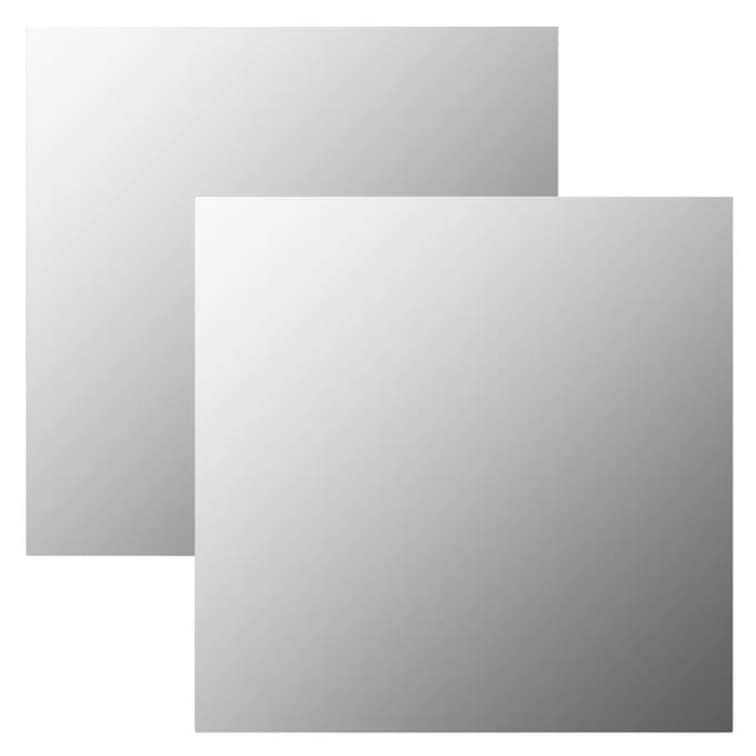 vidaXL - Wandspiegels - 2 - st - vierkant - 60x60 - cm - glas