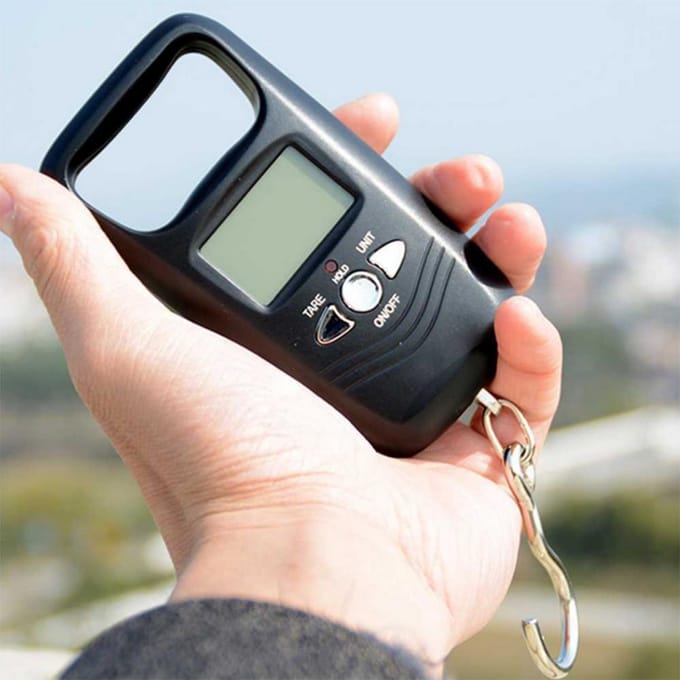 Mini Pèse-bagages Électronique Numérique Portable Noir Haute Précision black