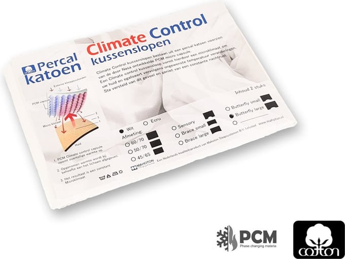 Mahoton Kussenslopen Climat Control Wit 50 x 70 cm