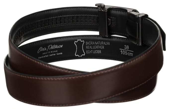 PU+lederen band 35 mm PTN AB35-115-03-PUL BRUIN